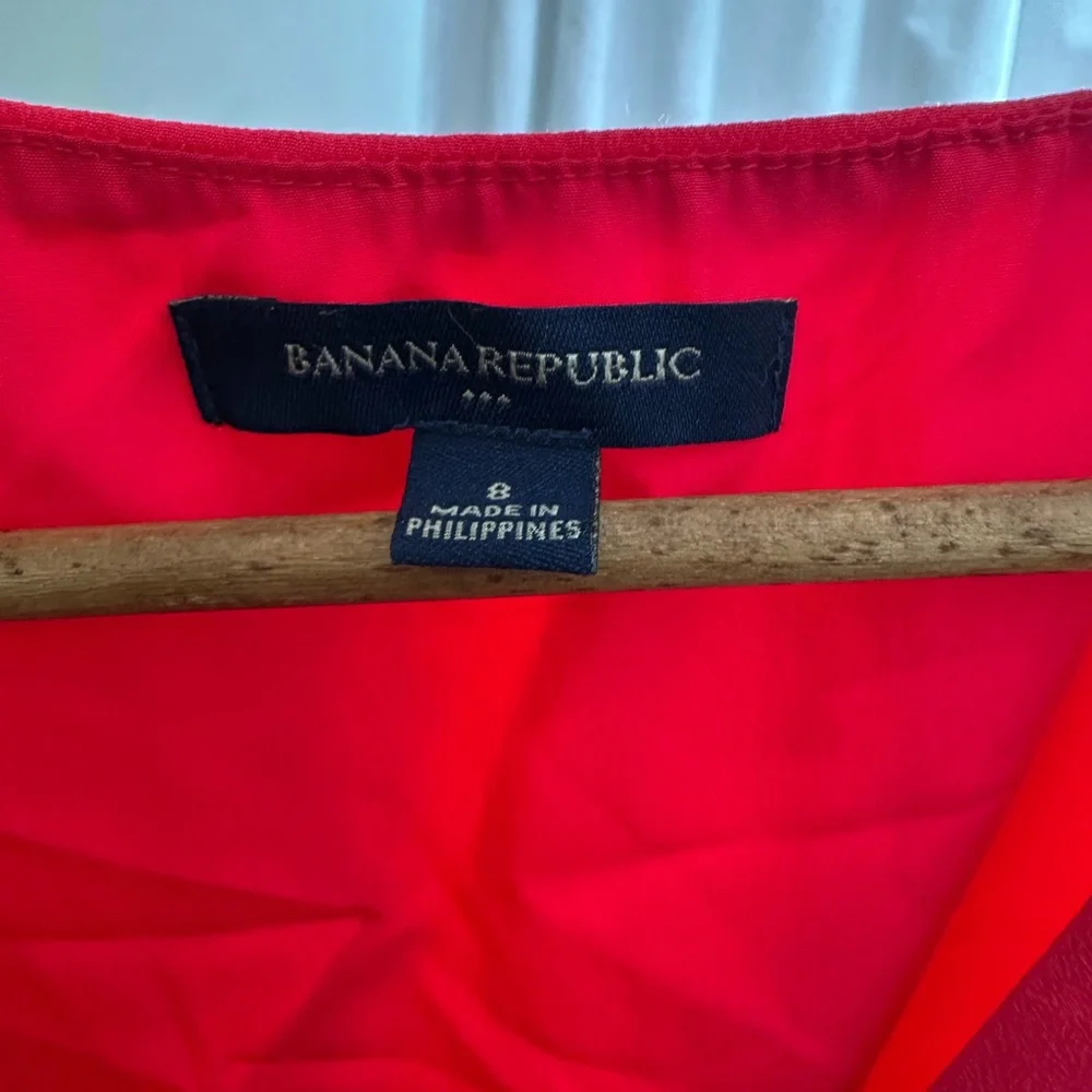 Banana Republic Bright Red Sleeveless Dress - Picture 3 of 7